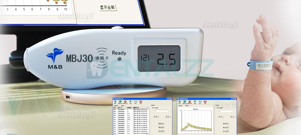 M&B J30 Przenośny Bilirubinometr Przezsk&oacute;rny Miernik Ż&oacute;łtaczki